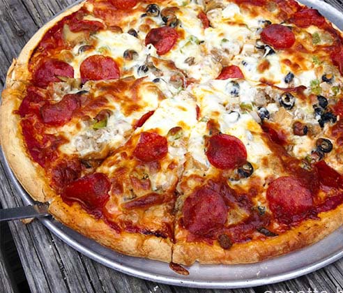 Pizza at The Gaff in Port Aransas