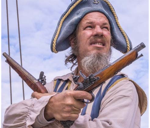 Set sail on a Pirate ship with Red Dragon Pirate Cruises in Port Aransas